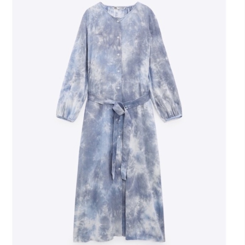NWT Zara Midi belted Dress